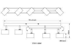 Clearance Wand-/Deckenspot ROBBY Spotserien