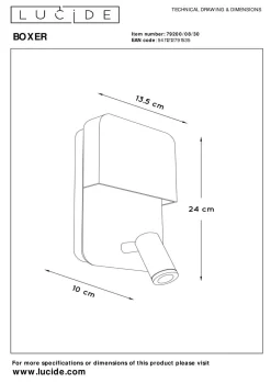 Outlet Wandleuchte BOXER Wandleuchten