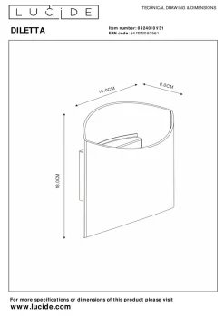 Online Wandleuchte DILETTA Wandleuchten