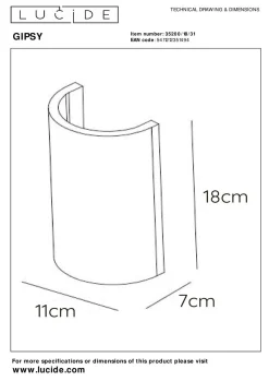 Wandleuchte GIPSY Wandleuchten