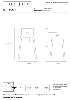 Outlet Wandleuchte MATSLOT Wandleuchten