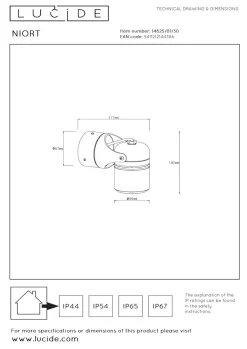 New Wandleuchte NIORT Wandleuchten