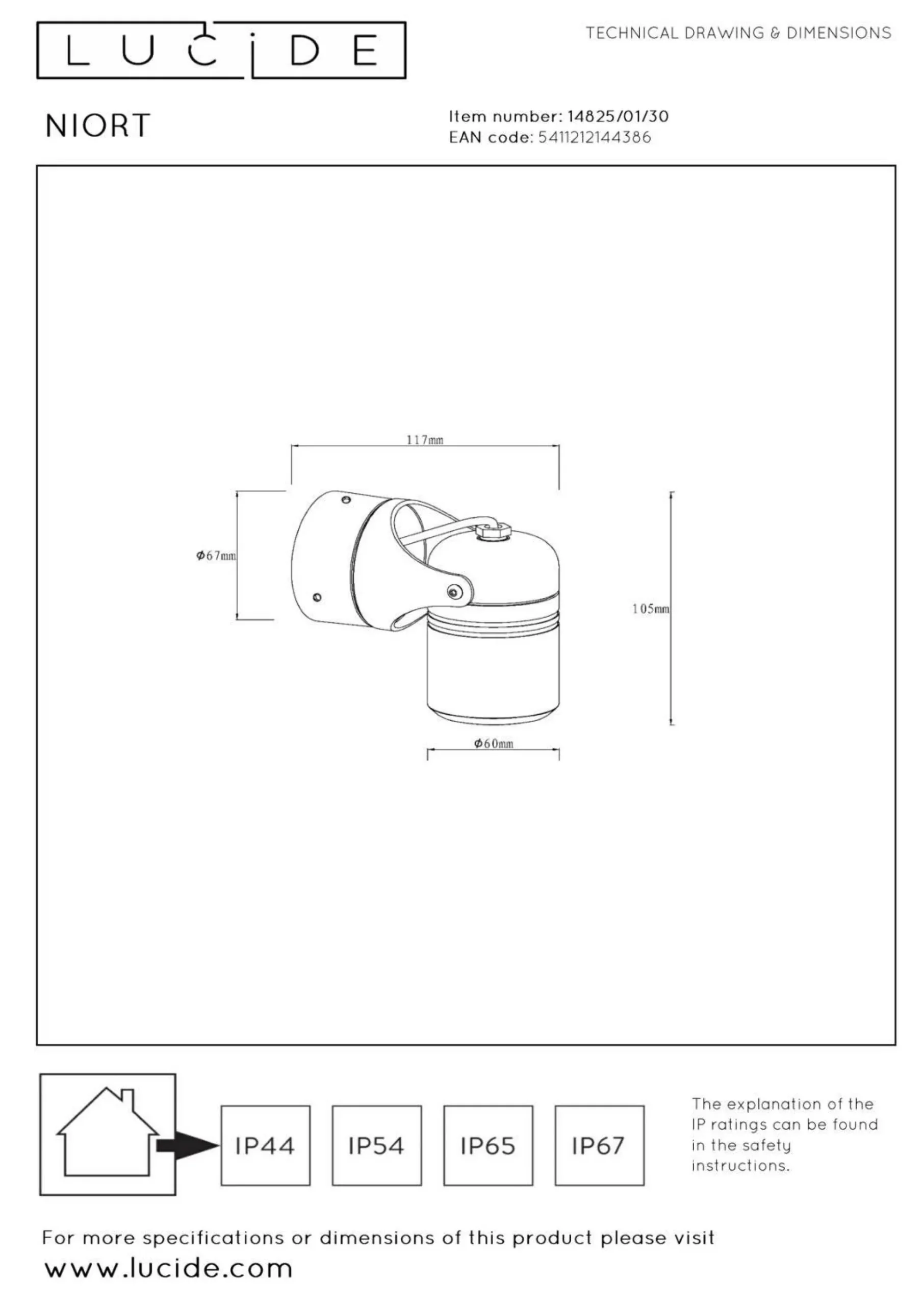 New Wandleuchte NIORT Wandleuchten