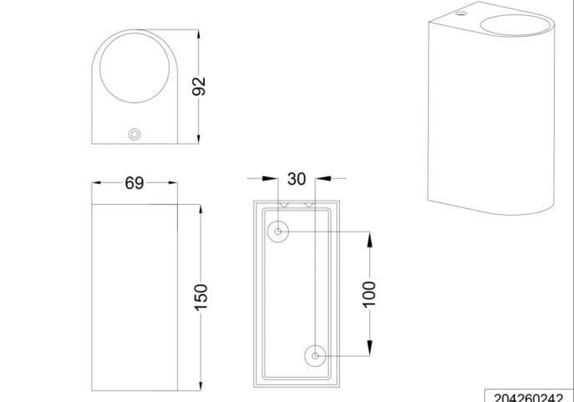 Clearance Wandleuchte ROYA Wandleuchten