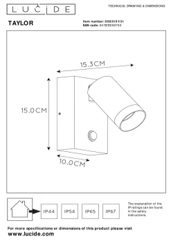 Wandleuchte TAYLOR Wandleuchten