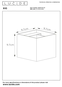 Outlet Wandleuchte XIO Wandleuchten