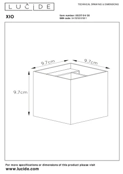 Clearance Wandleuchte XIO Wandleuchten
