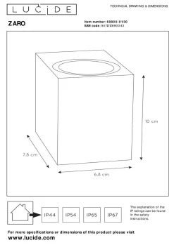 Online Wandleuchte ZARO Wandleuchten