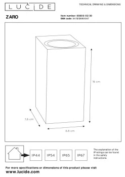Clearance Wandleuchte ZARO Wandleuchten
