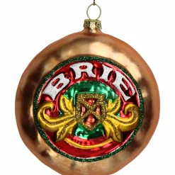 Weihnachtskugel BRIE KÄSE Baumschmuck