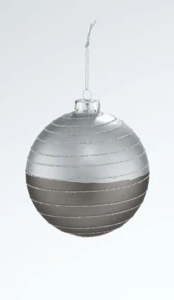 Clearance Weihnachtskugel GRAU/SILBER Baumschmuck