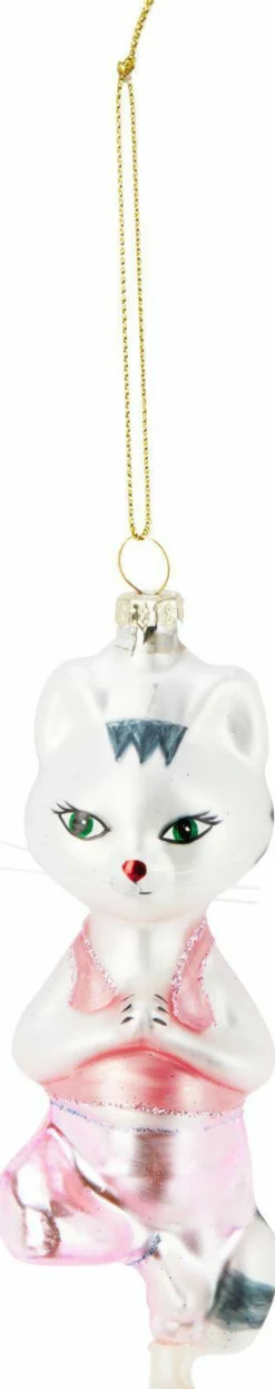 Sale Weihnachtskugel YOGA KATZE Baumschmuck|Weihnachtsdekoration