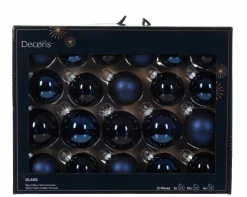 Hot Weihnachtskugel-Box MIDI NACHTBLAU Baumschmuck|Dosen & Boxen