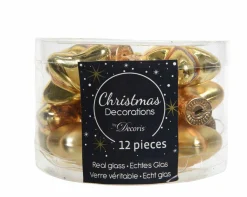 Best Weihnachtskugel-Box Sterne HELL GOLD Baumschmuck|Weihnachtsdekoration