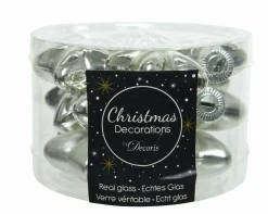 Weihnachtskugel-Box Sterne SILBER Baumschmuck|Weihnachtsdekoration