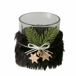 Clearance Windlicht NOIRA Black Forest|Kerzen