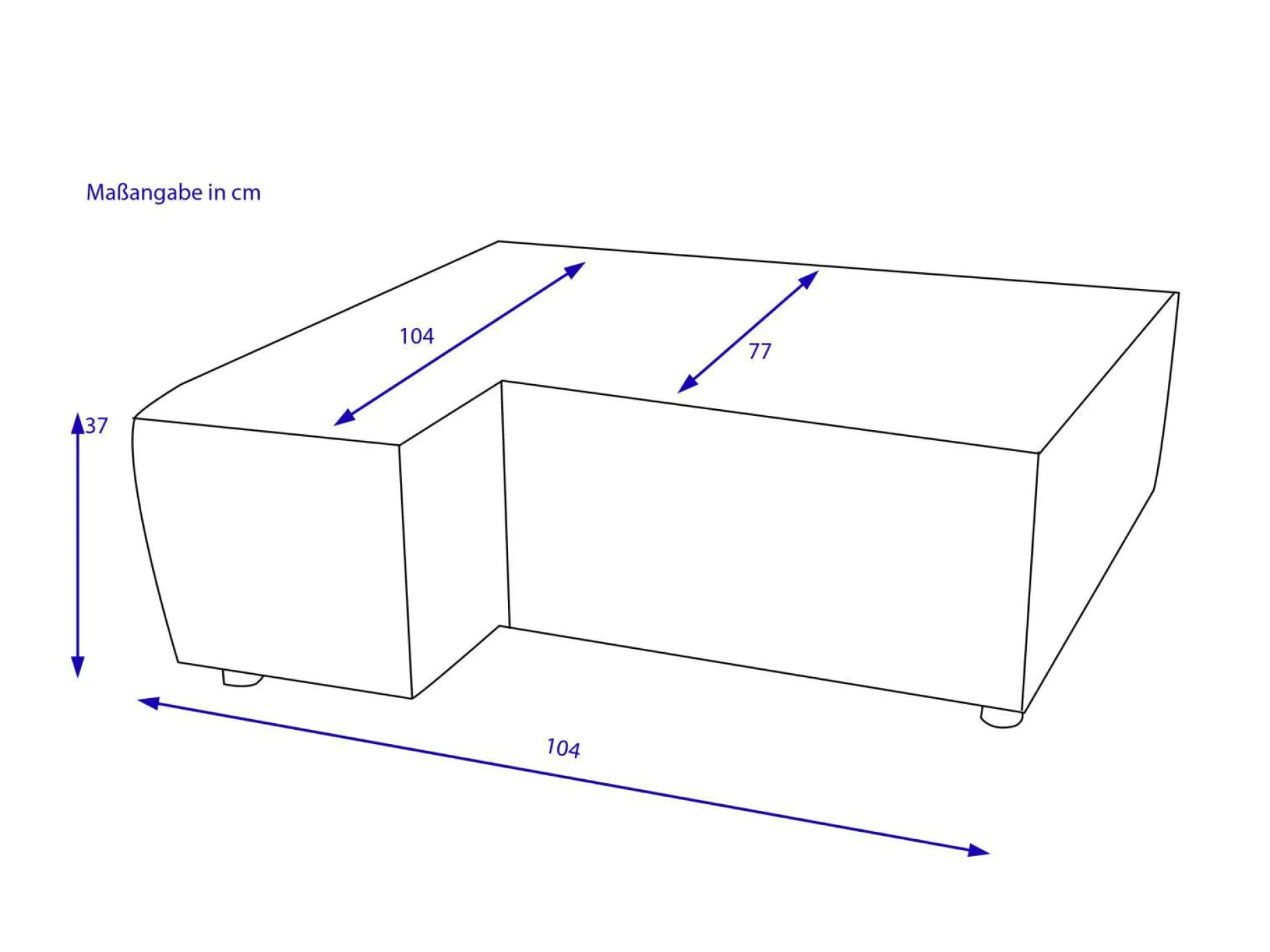 Outlet Winkelhocker links URBINO Hocker|Hocker