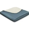 Wohndecke BASIC blue-ecru Decken