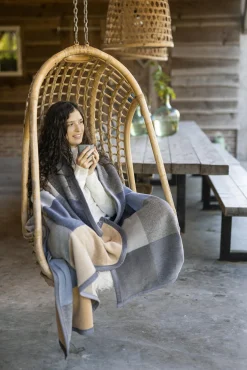 Hot Wohndecke BLUE WOVEN Decken