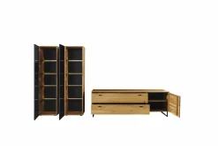 Discount Wohnkombination AREZZO Wohnwände|Wohnwände