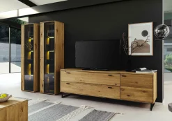 Discount Wohnkombination AREZZO Wohnwände|Wohnwände