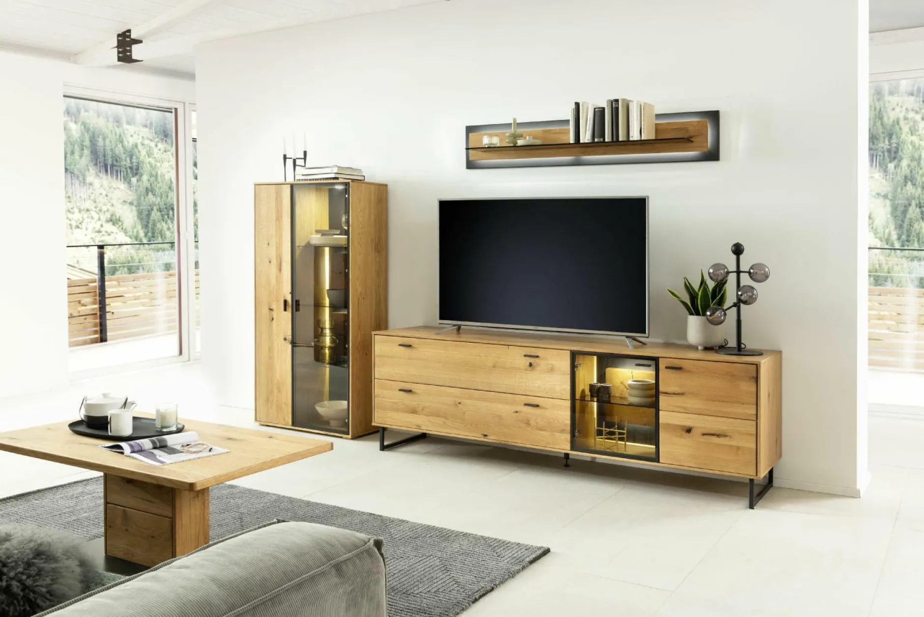 Outlet Wohnkombination ASSINI Wohnwände|Wohnwände