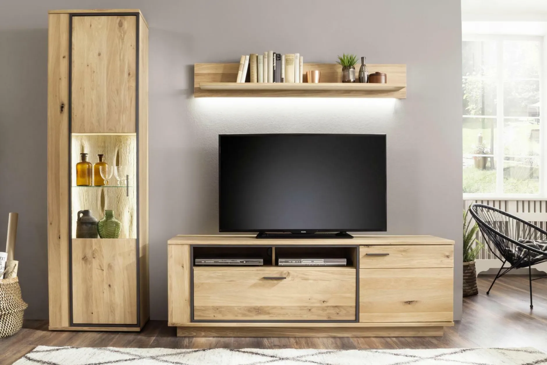 Clearance Wohnkombination CAMPINAS Wohnwände|Wohnwände