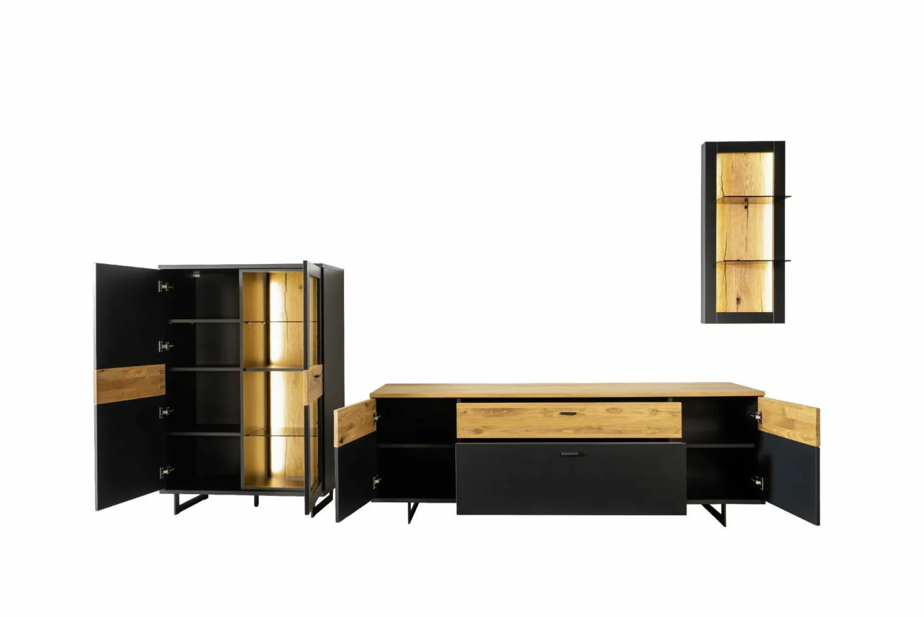 Clearance Wohnkombination CESENA Wohnwände|Wohnwände