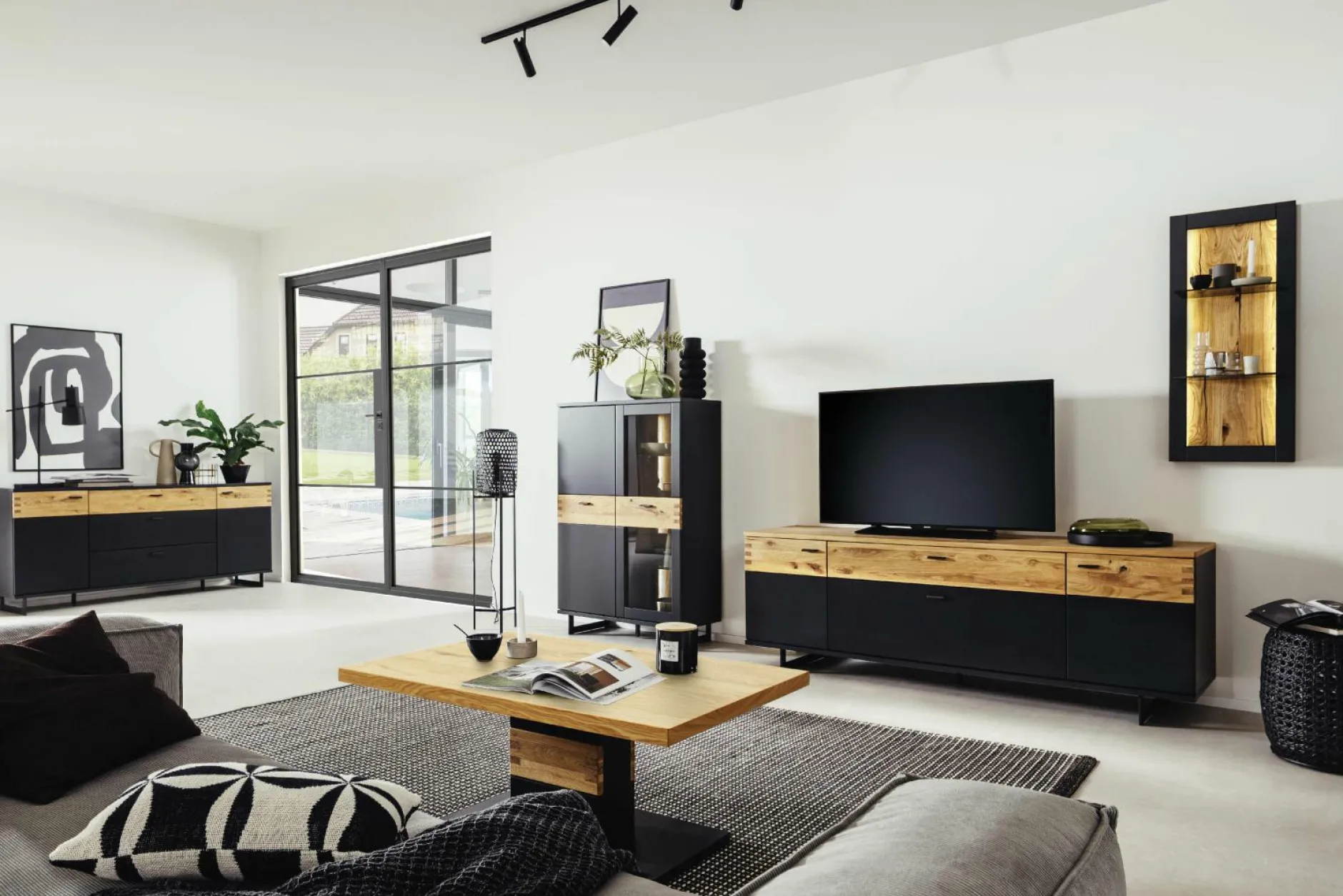 Clearance Wohnkombination CESENA Wohnwände|Wohnwände