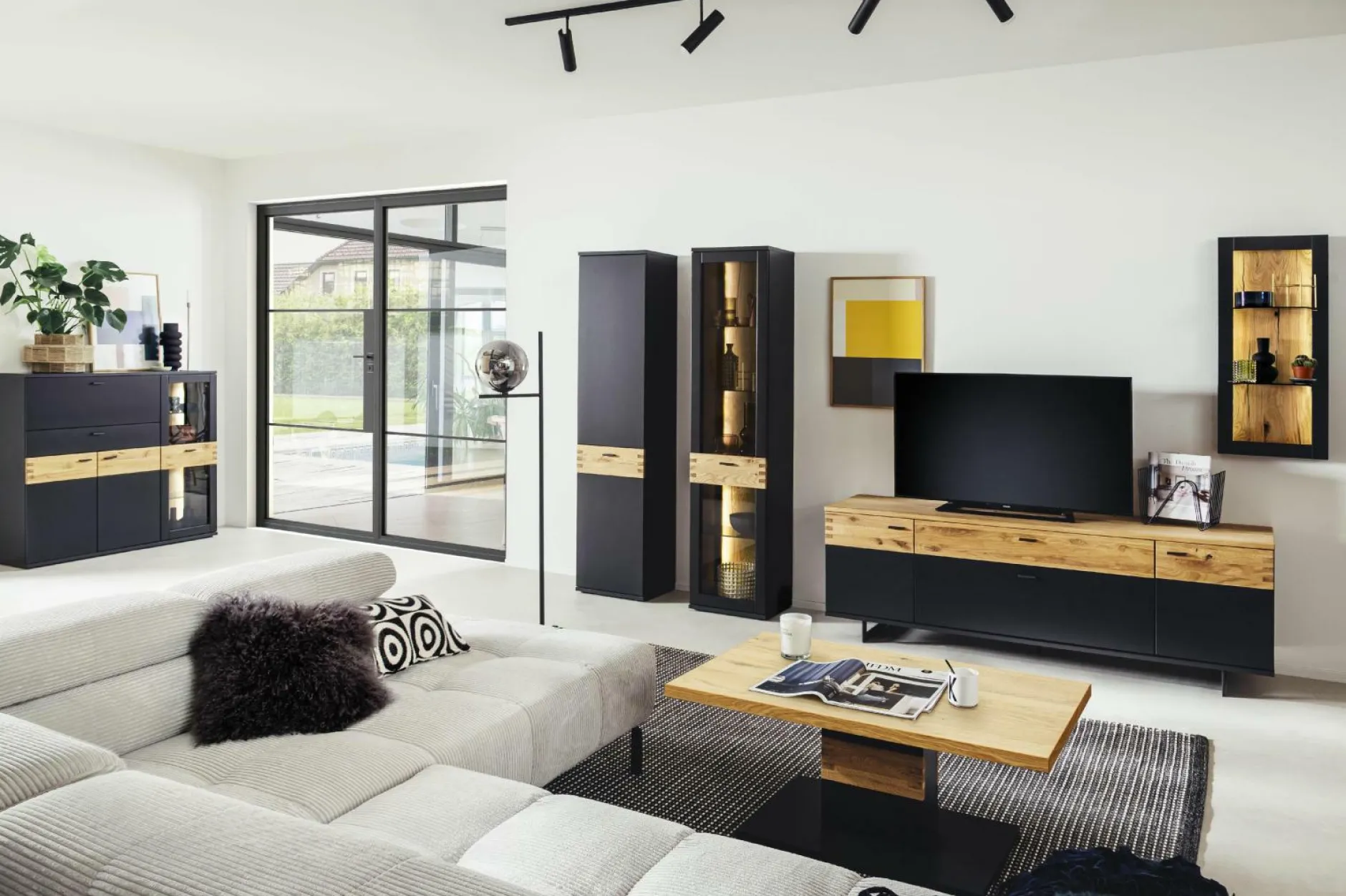 Clearance Wohnkombination CESENA Wohnwände|Wohnwände