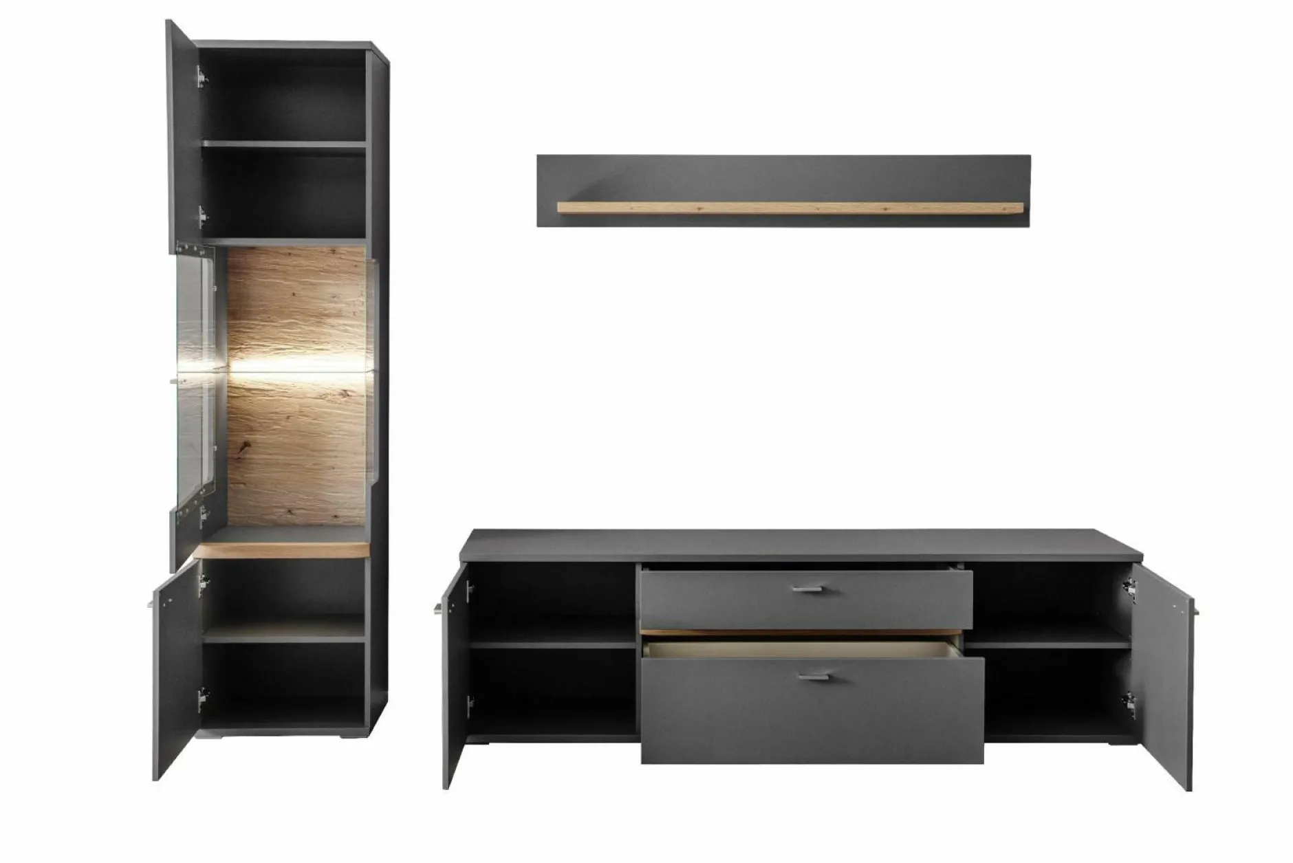 Outlet Wohnkombination MARSALLA Wohnwände|Wohnwände