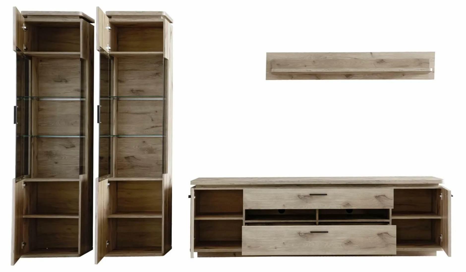 Discount Wohnkombination MODENA Wohnwände|Wohnwände