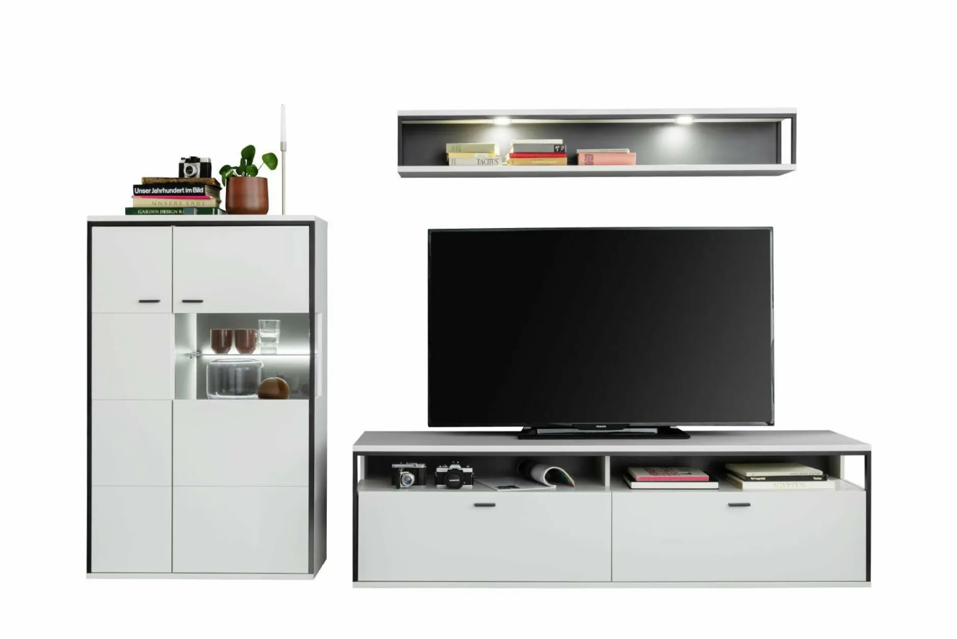 Outlet Wohnkombination MORI Wohnwände|Wohnwände