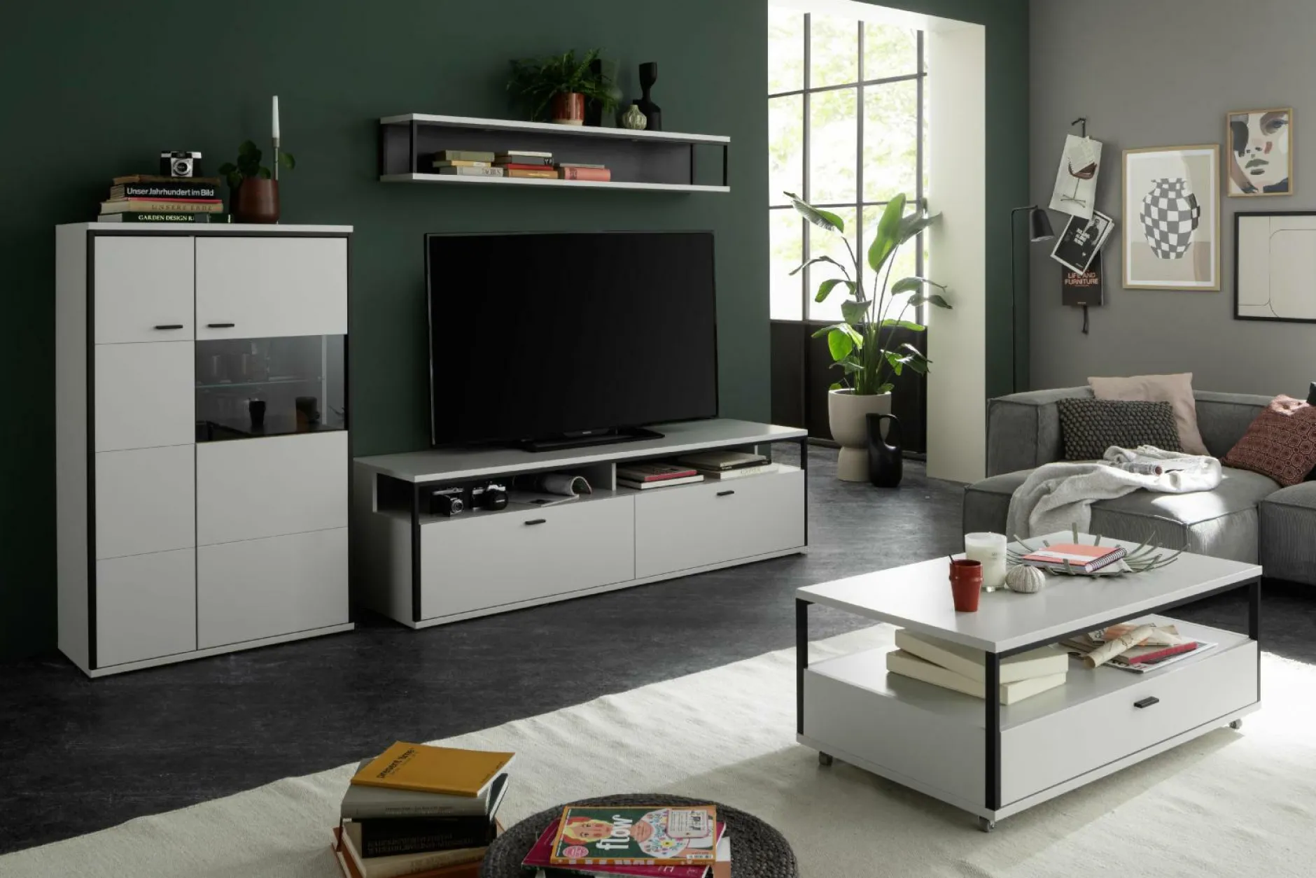 Outlet Wohnkombination MORI Wohnwände|Wohnwände