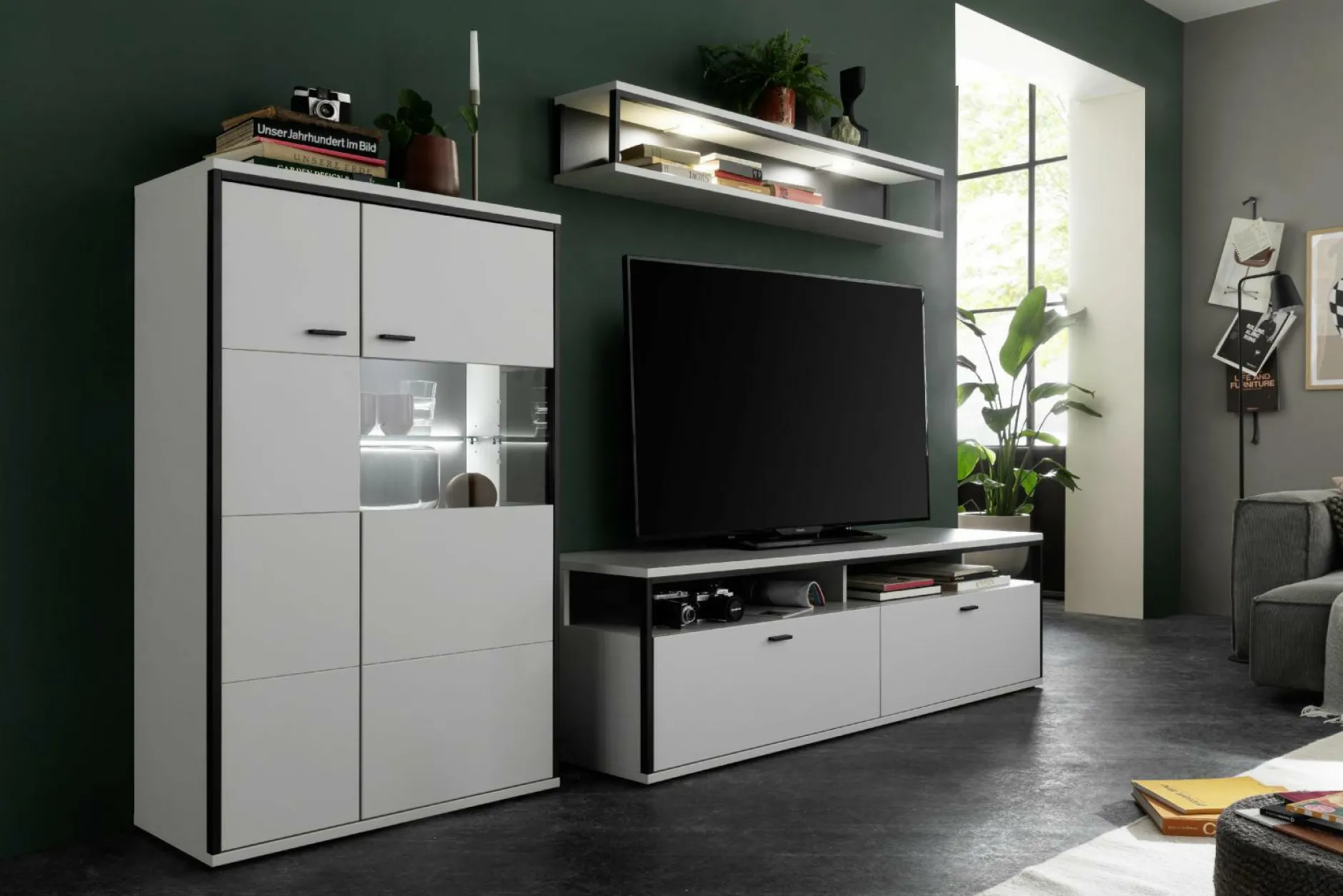 Outlet Wohnkombination MORI Wohnwände|Wohnwände