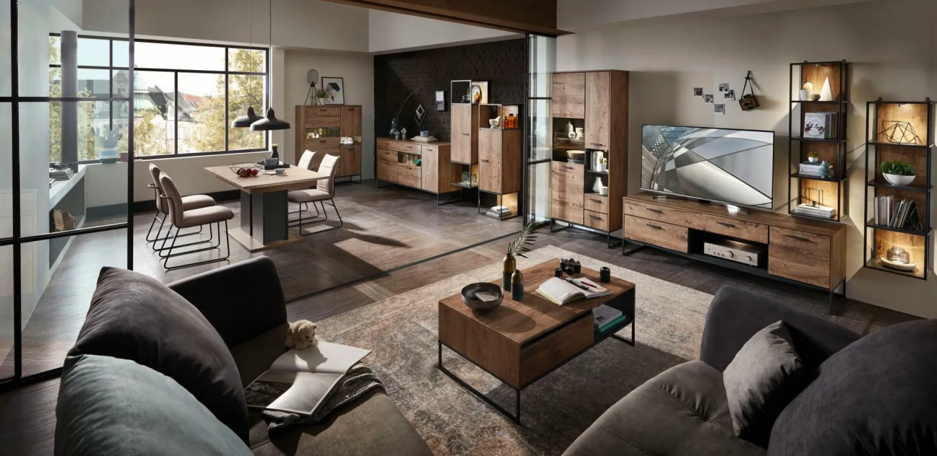 New Wohnwand WAKEFIELD Wohnwände|Wohnwände