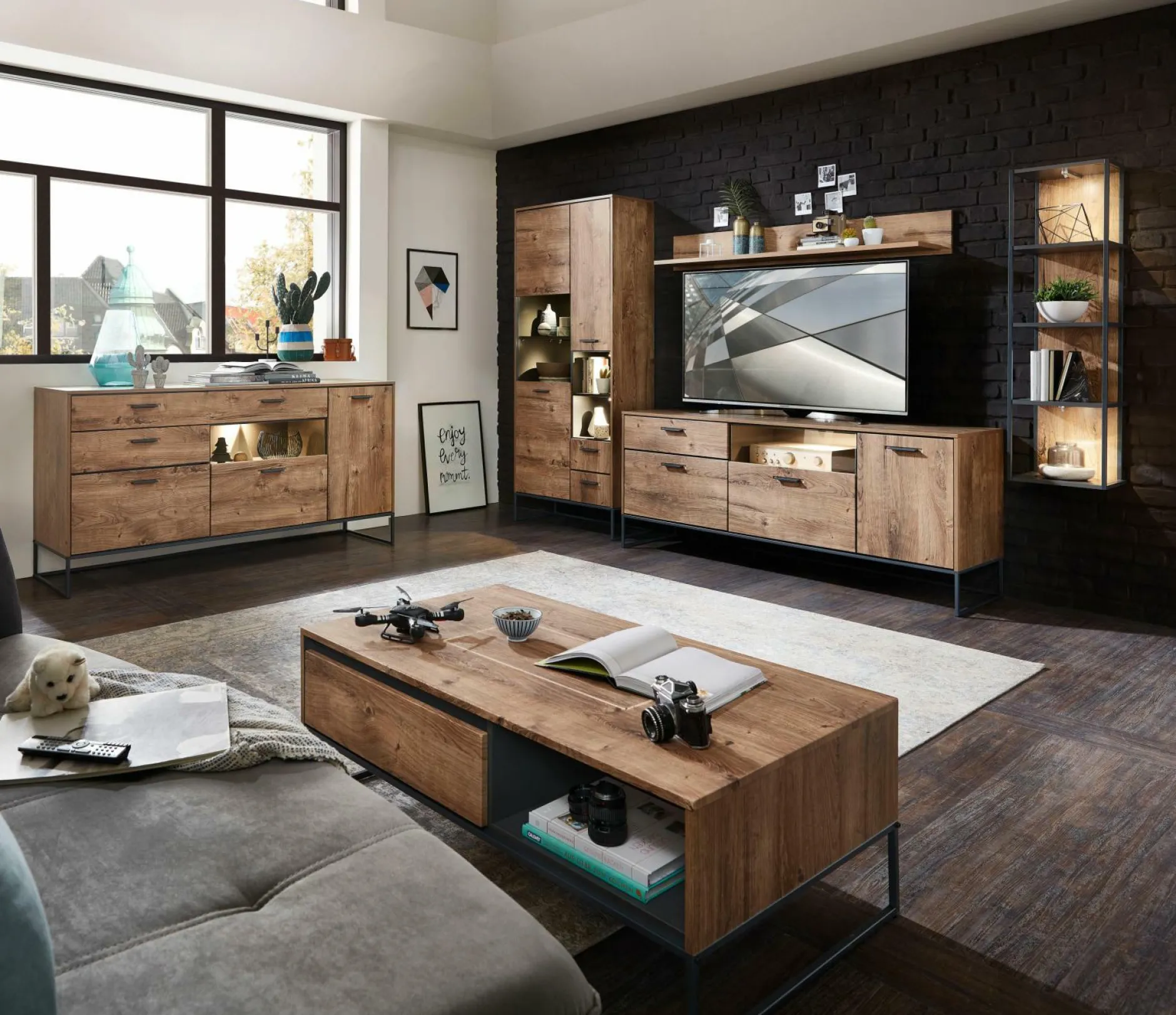 New Wohnwand WAKEFIELD Wohnwände|Wohnwände