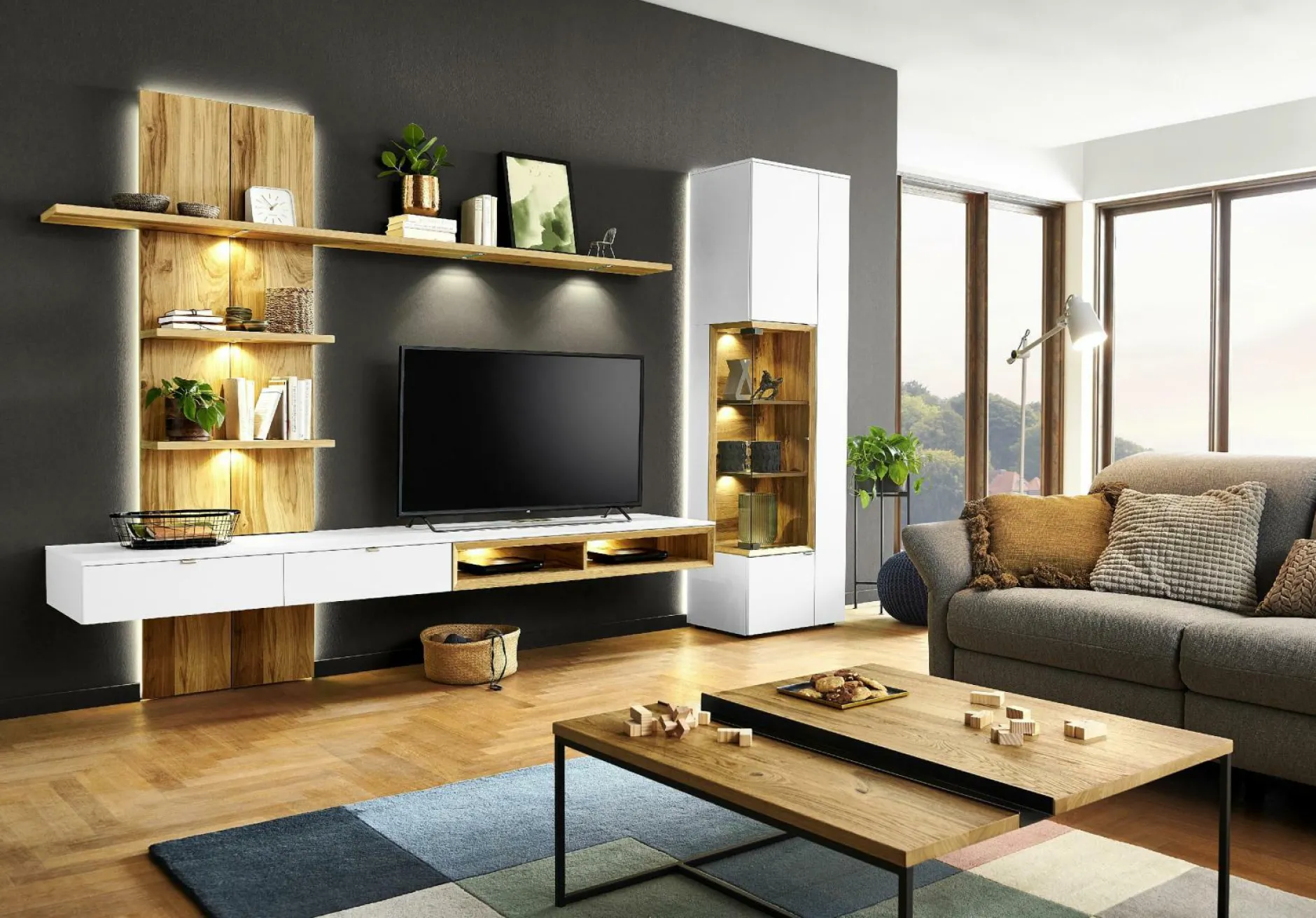 Outlet Wohnwand ANDIAMO HOME Wohnwände|Wohnwände