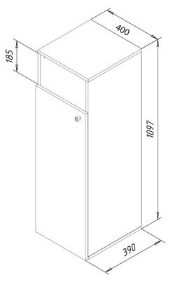 Online Wäscheschrank DRESO Hochschränke|Waschtische